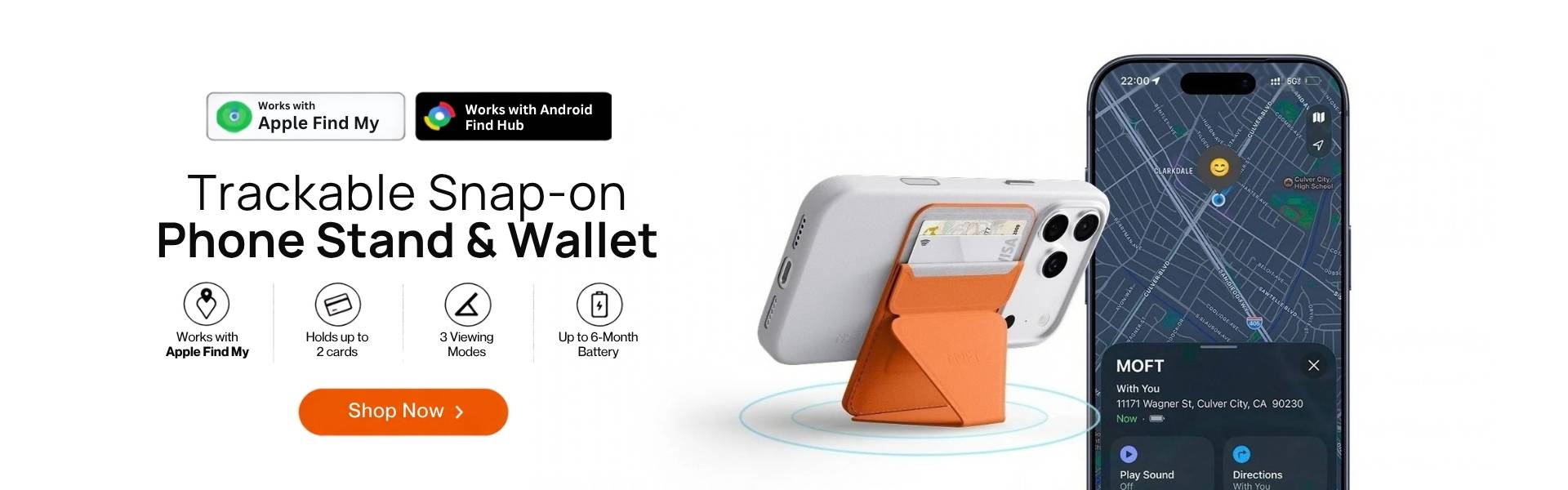 Moft Trackable Snap On Phone Stand and Wallet Moft Trackable Snap On Phone Stand and Wallet