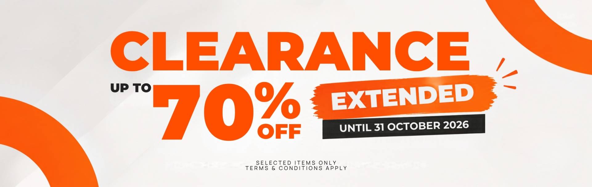 Clearance 70% Extension Clearance 70% Extension