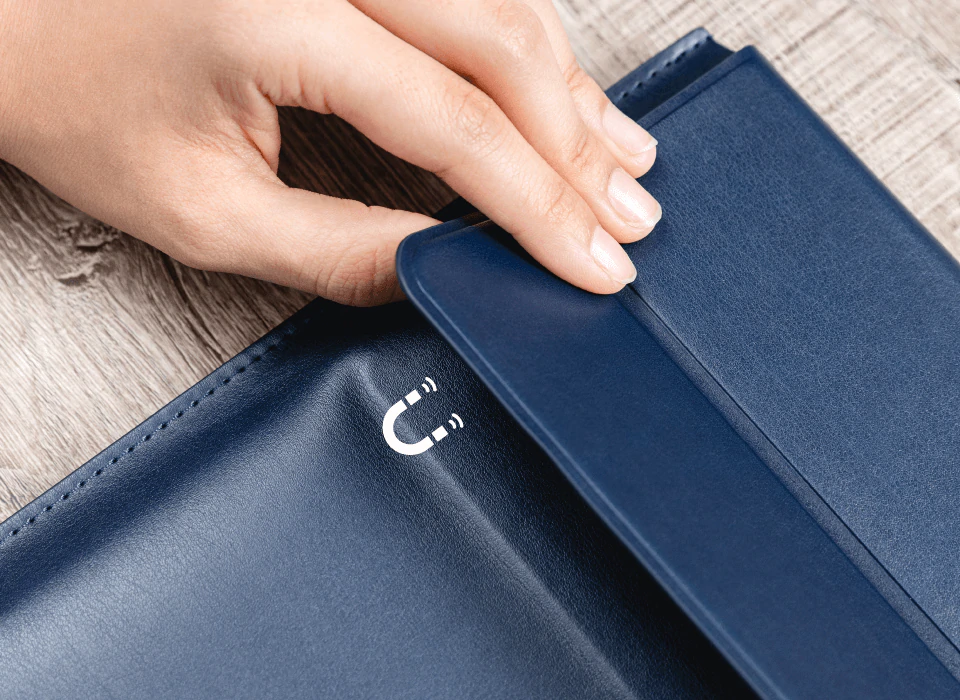 SwitchEasy EasyStand Leather MacBook Sleeve Magnetic Flap Cover