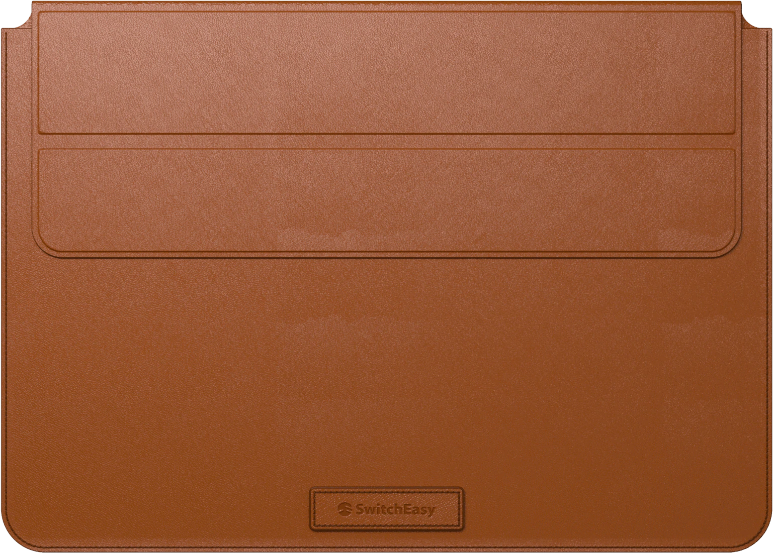 SwitchEasy EasyStand Leather MacBook Sleeve Saddle Brown
