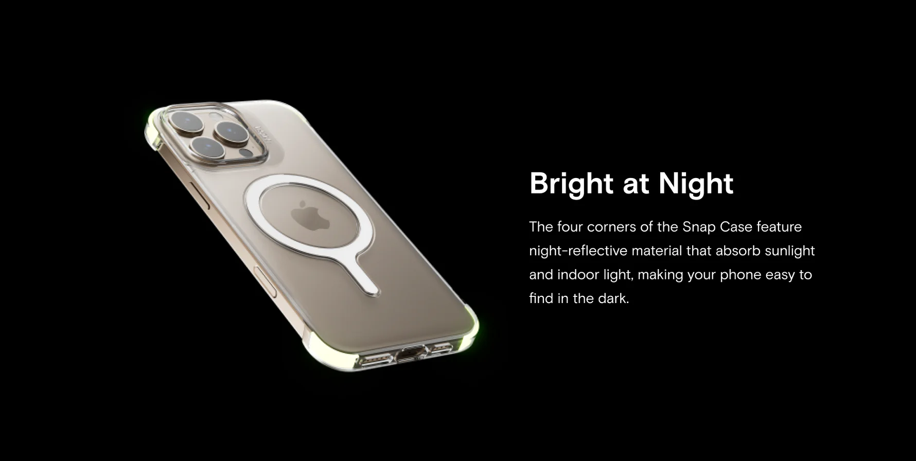 Moft Snap Invisible Case for iPhone 16 Bright at Night