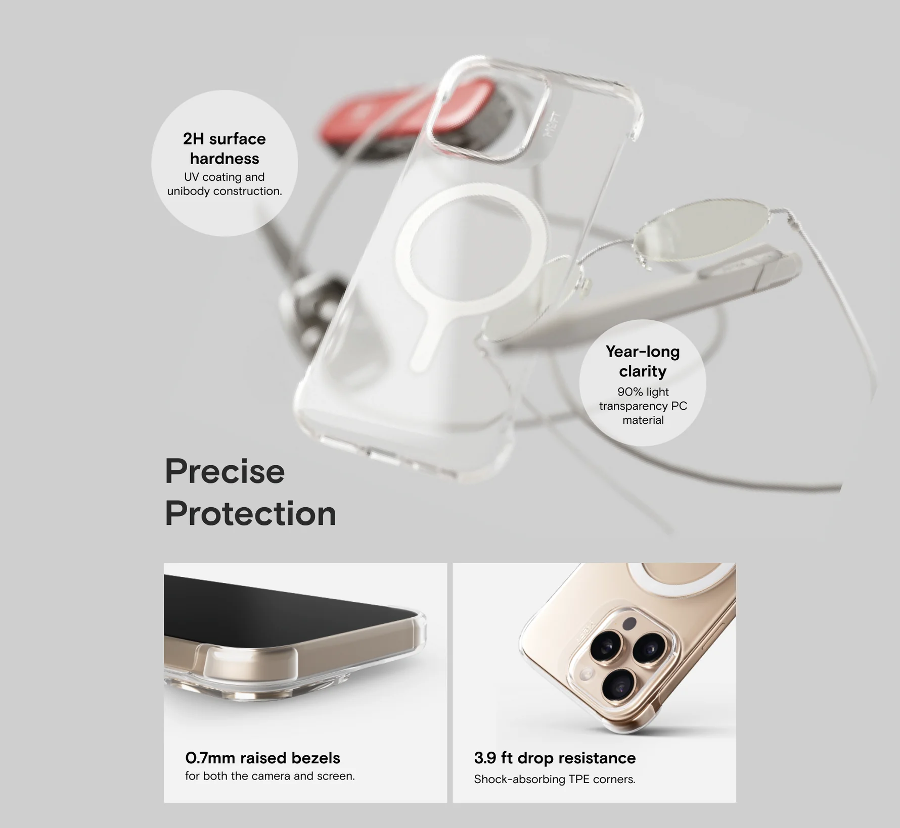Moft Snap Invisible Case for iPhone 16 Protection