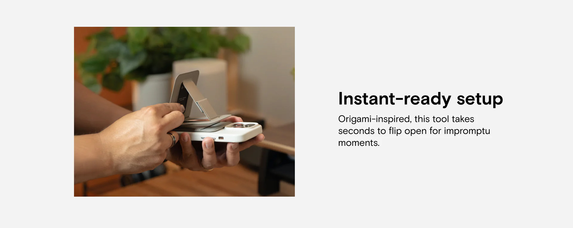 Snap Phone Tripod Wallet Movas Instant ready setup
