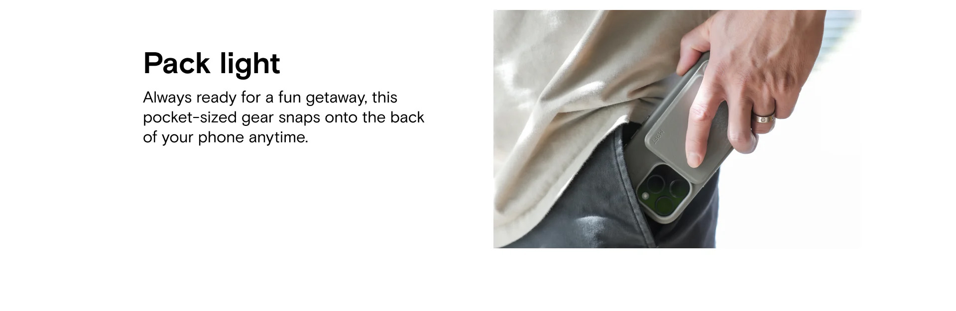 Snap Phone Tripod Wallet Movas Pack Light