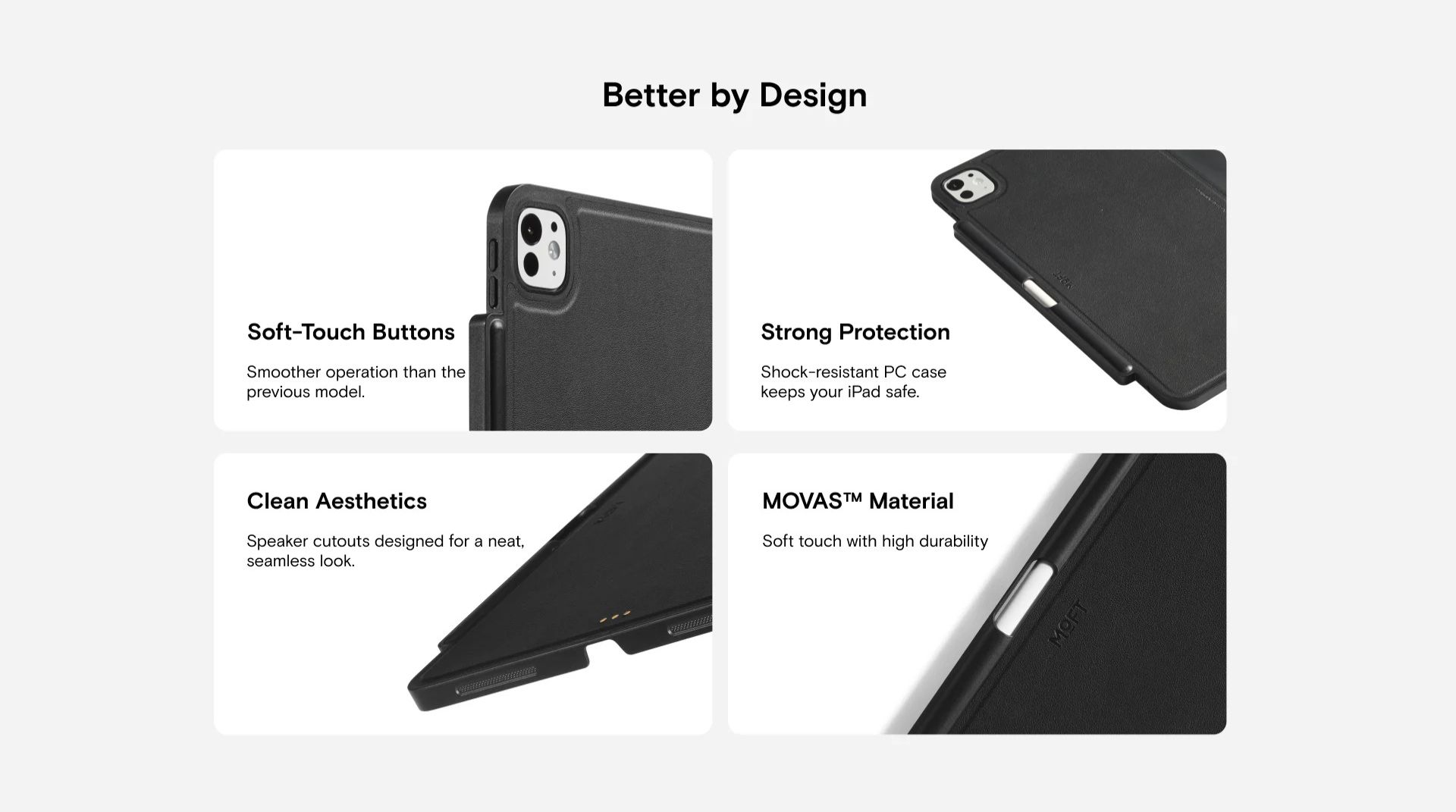 The Moft Connected Case for iPad Better by Design