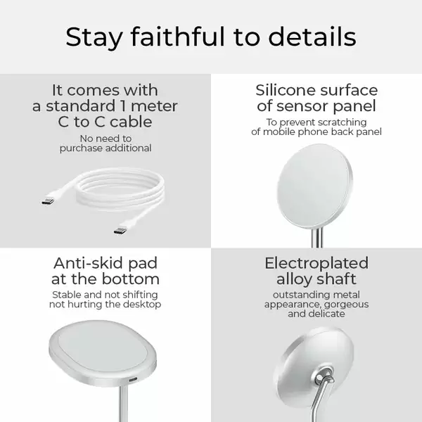 2 in 1 benks magnetic wireless charger design and details