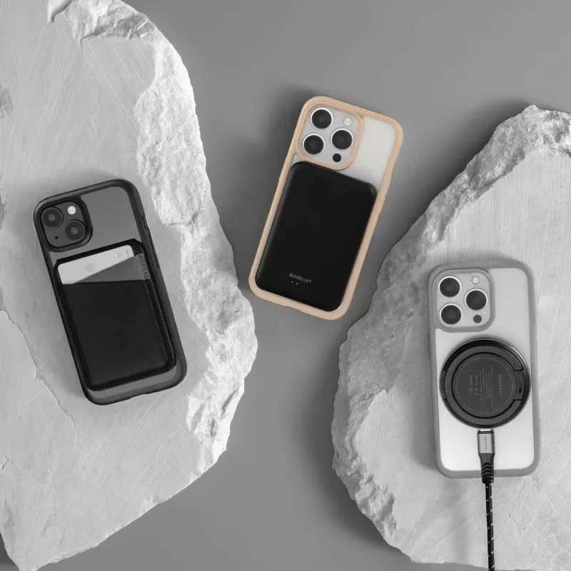 Roam M + Strap Shockproof Protective Case with Lanyard for iPhone 15 Compatible with MagSafe Accessories